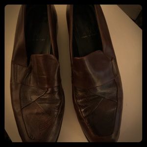 Joan and David loafers brown leather made in Italy